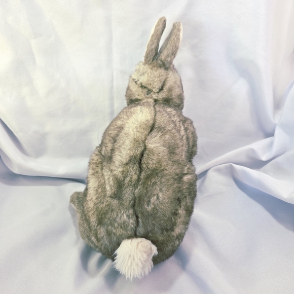 Folkmanis Cottontail Rabbit Plush Hand Puppet Realistic Frosted 14 Inch 2010 - Picture 8 of 12